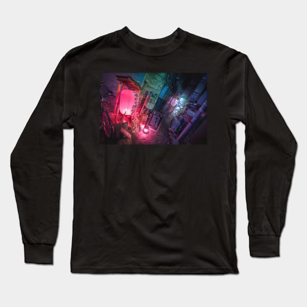 Tokyo at night - Golden Gai Long Sleeve T-Shirt by TokyoLuv